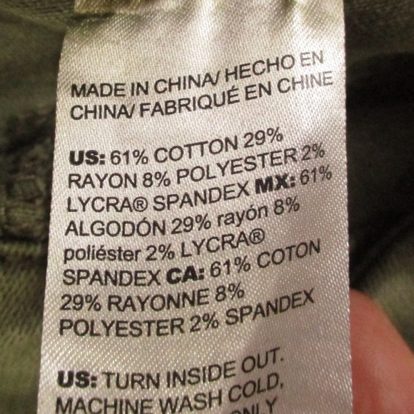 Chico's Jeans Women's 3 Green Pull On Jegging Ankle Stretch Denim - Picture 7 of 7